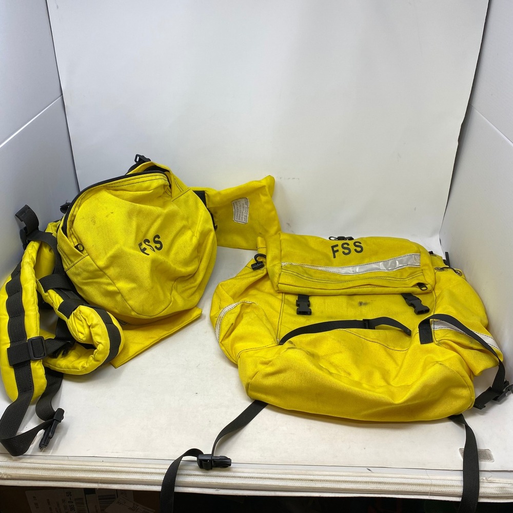 Helena Industries Firefighter Field Pack System Yellow Canvas NSN 8465